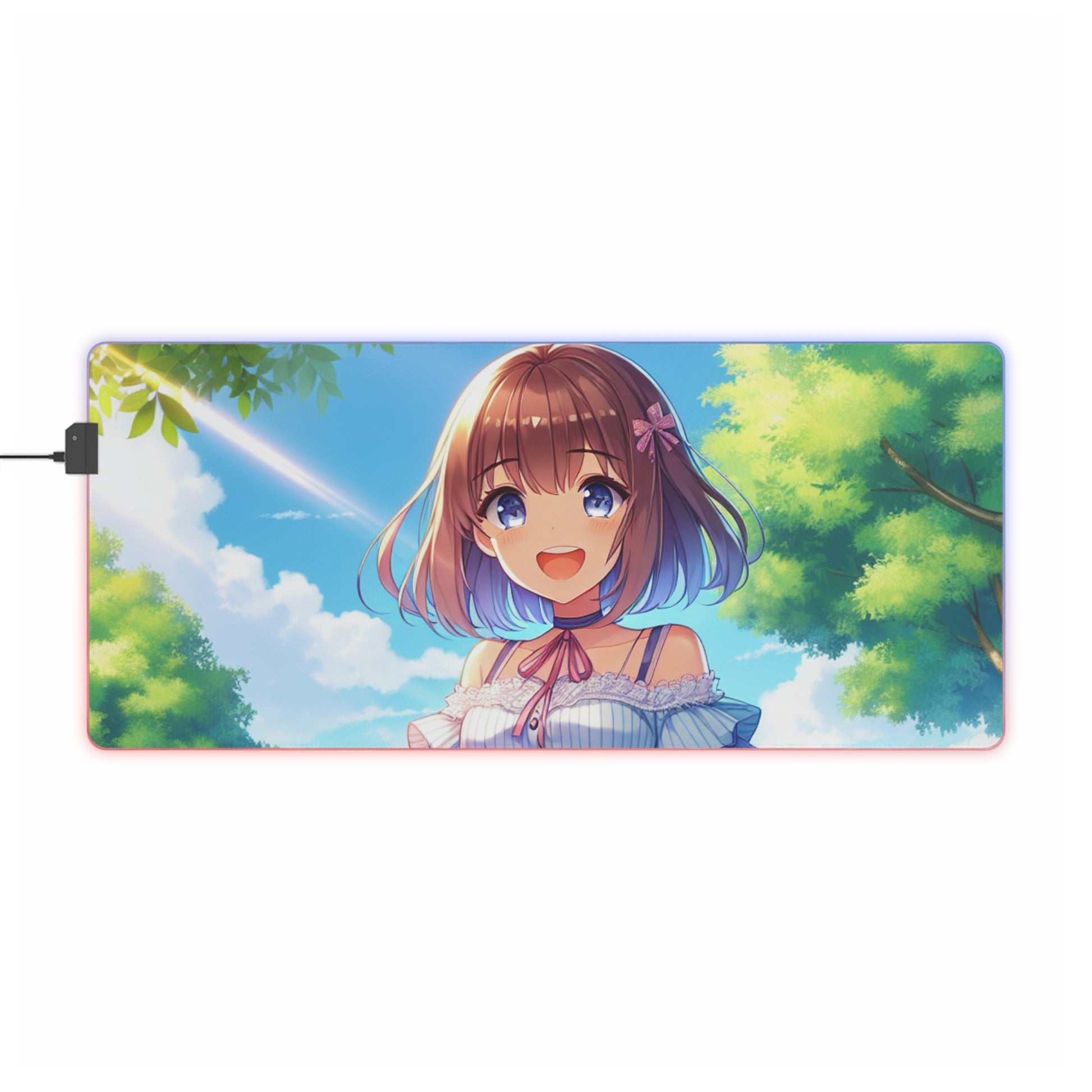 Piko’s Summer Splash RGB Desk Mat Large