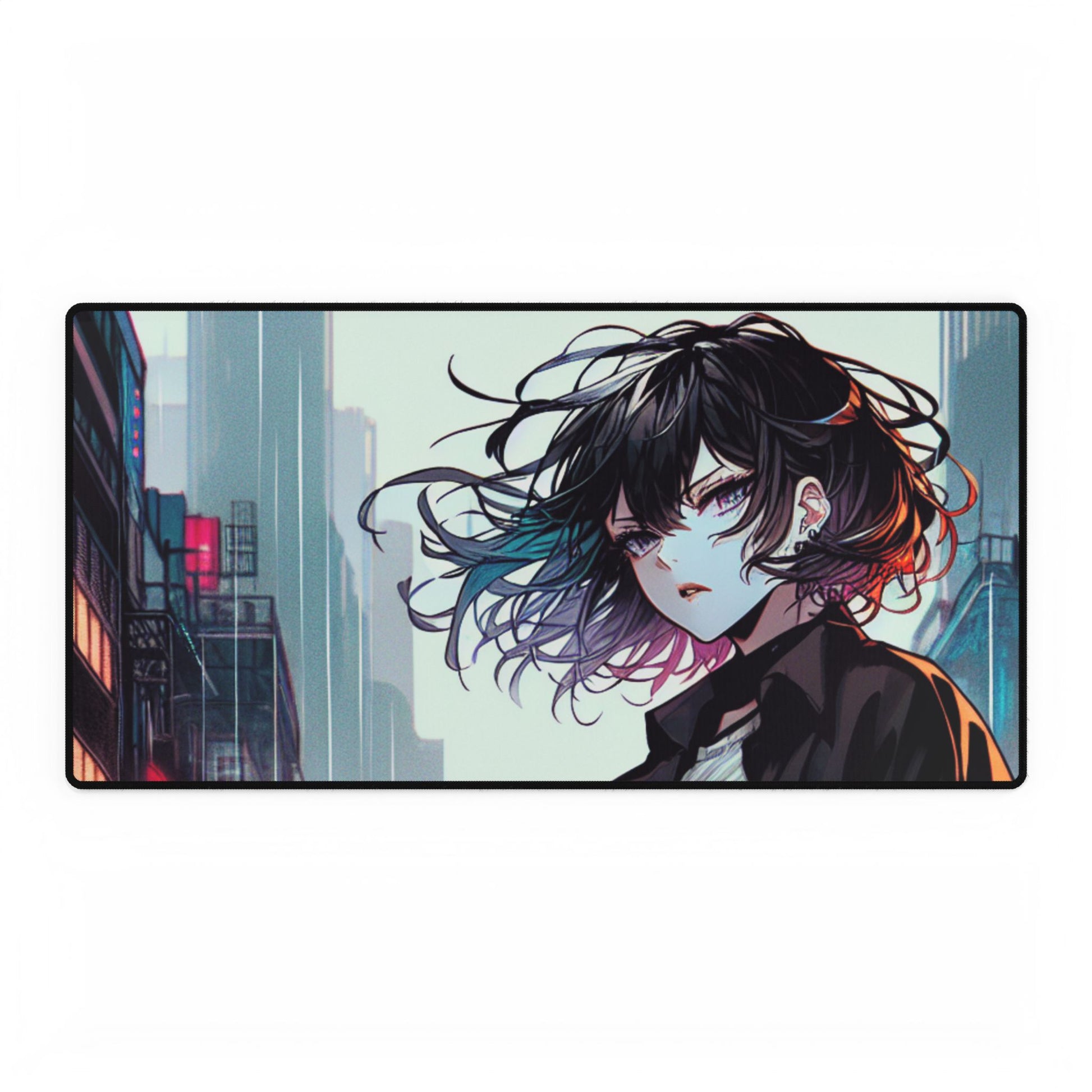 Raven Neon Nights Mouse Mat Large