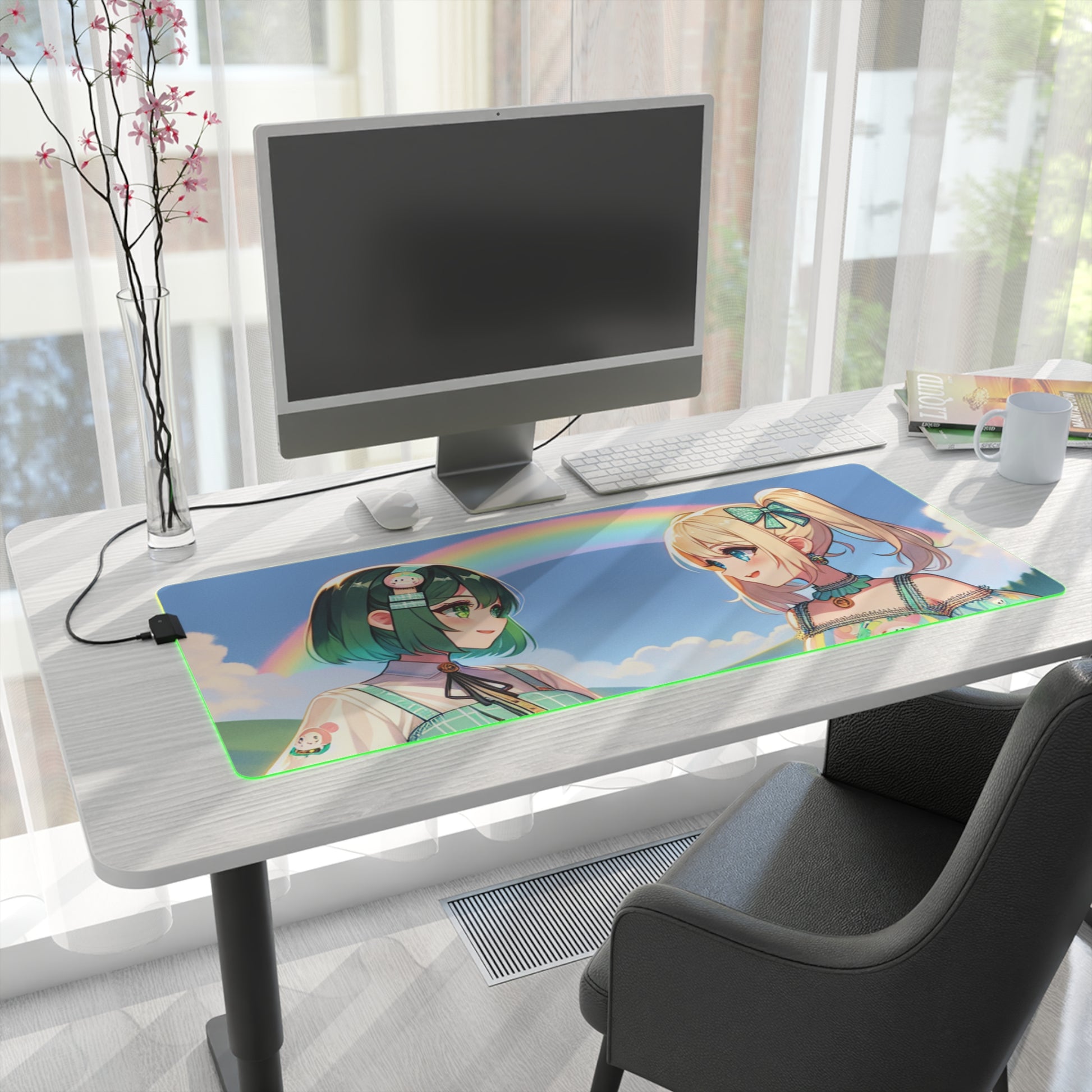 Luna & Momo Summer Secrets RGB Desk Mat Large