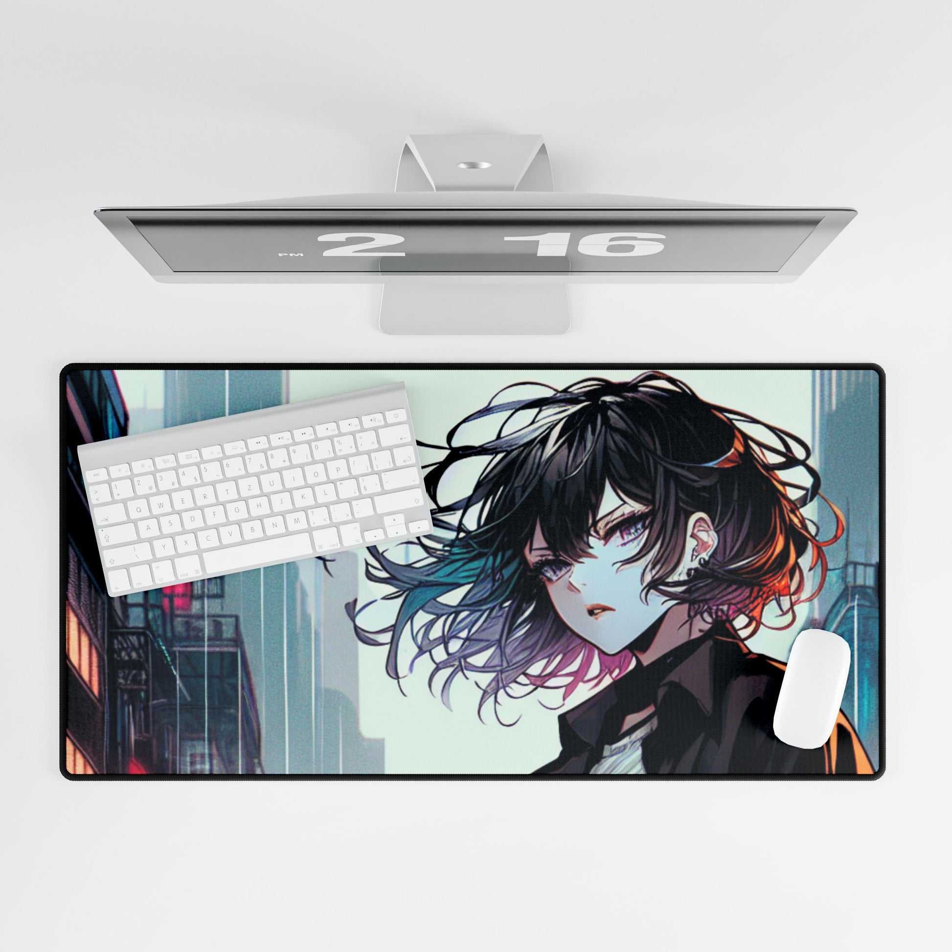 Raven Neon Nights Mouse Mat Large